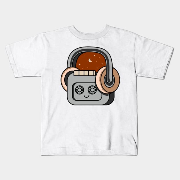 Padlock Music Kids T-Shirt by polkamdesign